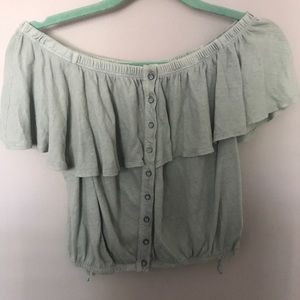 Free people off the shoulder shirt